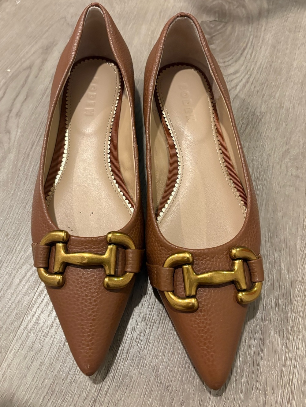 Boden Brown Iris Snaffle Ballet Flatstan - Picture 4 of 8